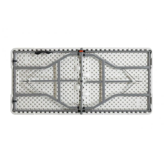 Commercial folding camping table Rodeo pakoworld metal frame colour white 152x60x74cm