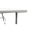 Commercial folding camping table Rodeo pakoworld metal frame colour white 152x60x74cm