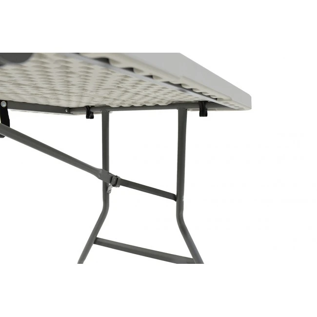 Commercial folding camping table Rodeo pakoworld metal frame colour white 152x60x74cm