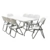 Commercial folding camping table Rodeo pakoworld metal frame colour white 152x60x74cm