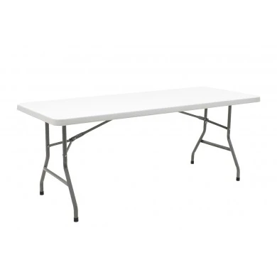 Folding catering-conference table Aprilia pakoworld in colour white granite 183x76x74cm