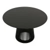 Dining table Domonic pakoworld mdf in black color D120x75cm