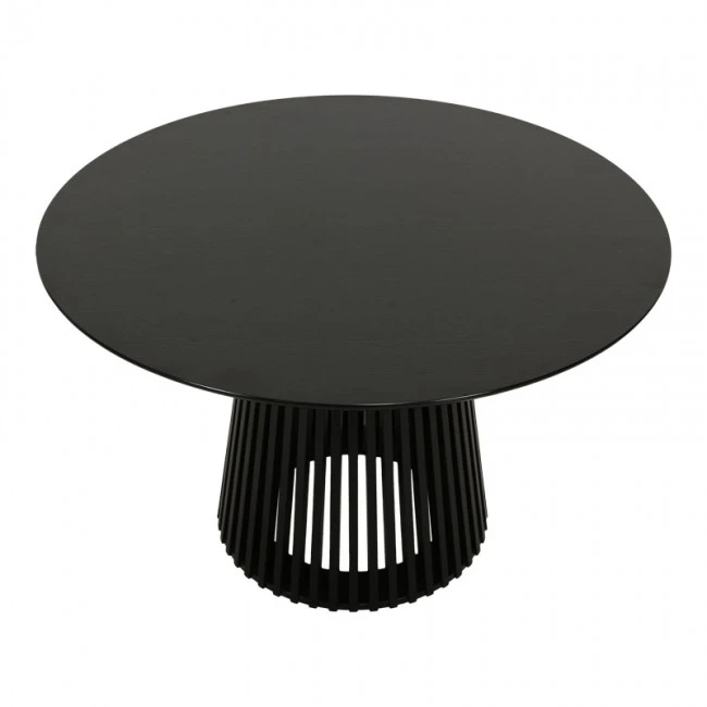 Dining table Domonic pakoworld mdf in black color D120x75cm
