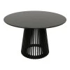 Dining table Domonic pakoworld mdf in black color D120x75cm