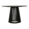 Dining table Domonic pakoworld mdf in black color D120x75cm