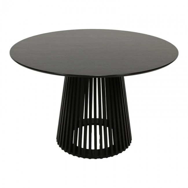 Dining table Domonic pakoworld mdf in black color D120x75cm