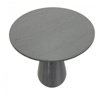 Tραπέζι Donda pakoworld mdf μαύρο Φ100x76εκ