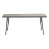 Table Ecco pakoworld aluminum grey-glass beige 160x90x75cm