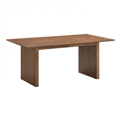 Eleganza pakoworld mdf table in walnut shade 180x99x75.8cm