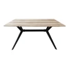 Ezali pakoworld sonoma mdf table with black metal legs 140x80x75cm