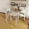 Faragio pakoworld metal table in grey- beige shade 120x75x75cm