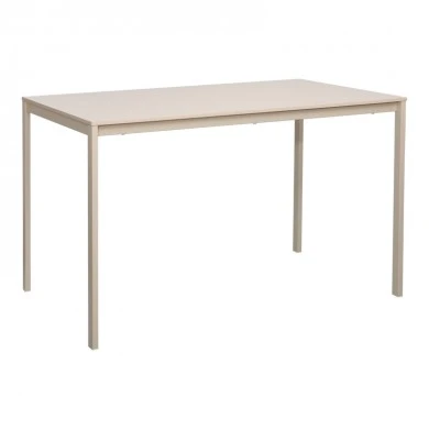 Faragio pakoworld metal table in grey- beige shade 120x75x75cm