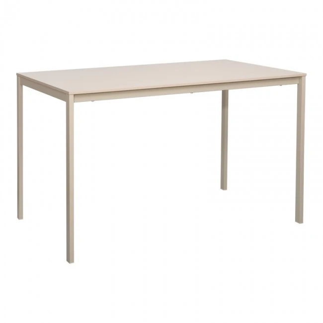 Faragio pakoworld metal table in grey- beige shade 120x75x75cm