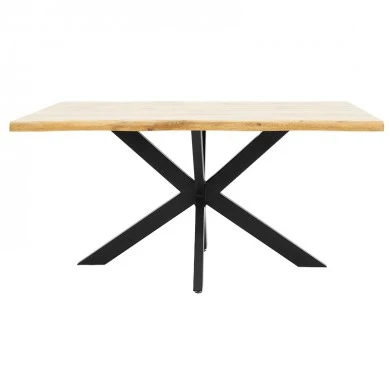 Table Gilman pakoworld MDF in sonoma--black color 150x90x75cm