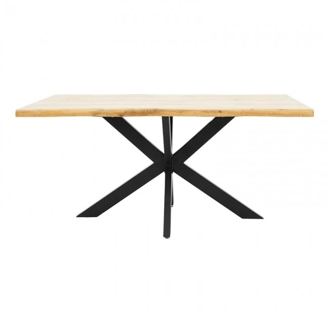 Table Gilman pakoworld MDF in sonoma-black color 180x90x75cm.