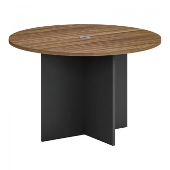 Oscar pakoworld Professional conference table in walnut-anthracite shade D150x76cm