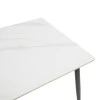 Gustas table pakoworld white marble sintered stone-black metal 120x80x76cm