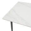 Gustas table pakoworld white marble sintered stone-black metal 120x80x76cm