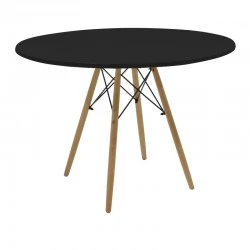 Julita pakoworld table MDF black and natural beech wood D120x73cm Julita pakoworld table MDF black and natural beech wood D120x73cm