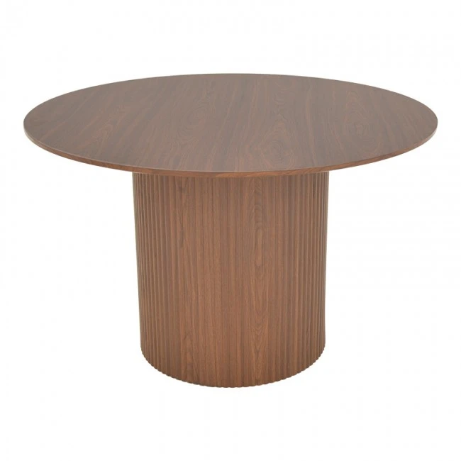 Karulo pakoworld table mdf in walnut shade Φ120x76cm