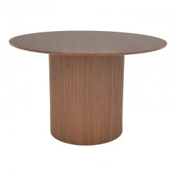Karulo pakoworld table mdf in walnut shade Φ120x76cm Karulo pakoworld table mdf in walnut shade Φ120x76cm