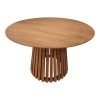 Kenda Ι pakoworld mindi wood table in natural shade D120x75cm