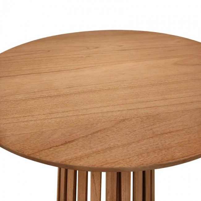 Kenda I pakoworld mindi wood table in natural shade D80x75cm