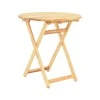 Table Letna pakoworld solid beech wood  in natural color D60x74.5cm