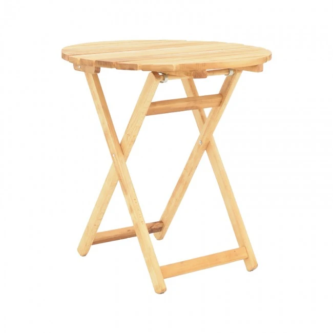 Table Letna pakoworld solid beech wood  in natural color D60x74.5cm