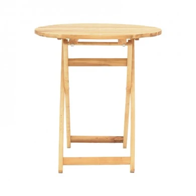 Table Letna pakoworld solid beech wood  in natural color D60x74.5cm