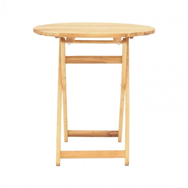 Table Letna pakoworld solid beech wood  in natural color D60x74.5cm