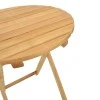 Table Letna pakoworld solid beech wood  in natural color D60x74.5cm