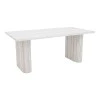 Table Loozir pakoworld mdf in white marble color 180x90x75cm