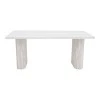 Table Loozir pakoworld mdf in white marble color 180x90x75cm