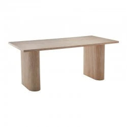 Table Loozir pakoworld mdf in travertine color 180x90x75cm Table Loozir pakoworld mdf in travertine color 180x90x75cm