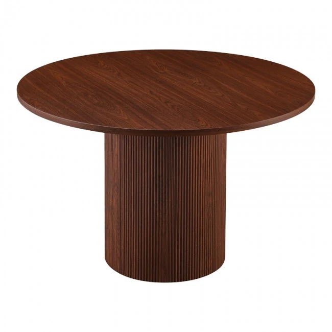 Kitchen table Mesa pakoworld MDF in walmut color D120x75cm