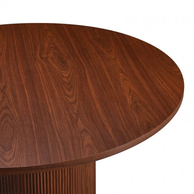 Kitchen table Mesa pakoworld MDF in walmut color D120x75cm