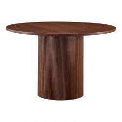 Kitchen table Mesa pakoworld MDF in walmut color D120x75cm