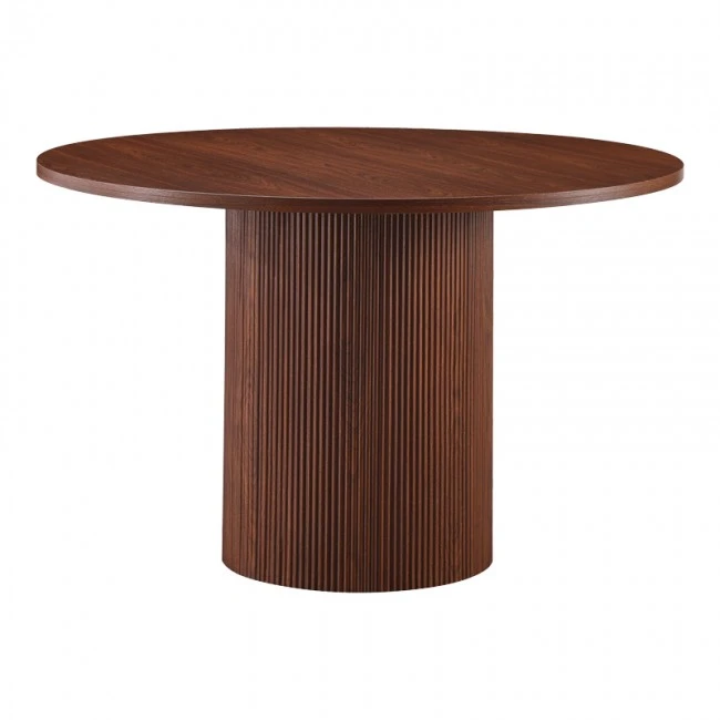 Kitchen table Mesa pakoworld MDF in walmut color D120x75cm