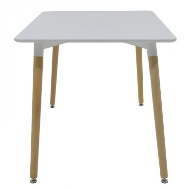 Dining table Natali MDF top white-natural legs 120x80x76cm