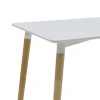 Dining table Natali MDF top white-natural legs 120x80x76cm