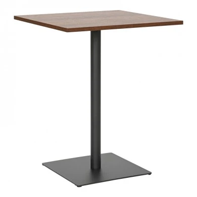 Table Nerobian pakoworld mdf in walnut color 60x60x75cm