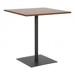 Table Nerobian pakoworld mdf in walnut color 70x70x75cm