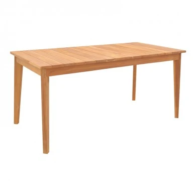 Ory pakoworld teak wood table in natural shade 160x80x75cm