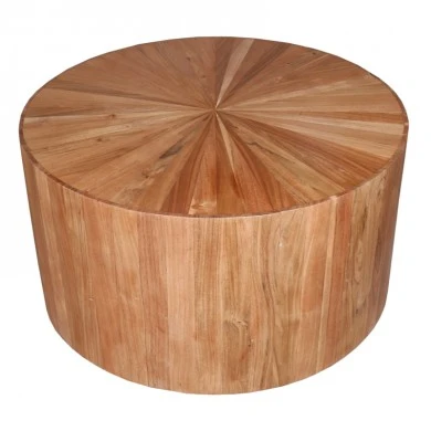 Round table Osiri pakoworld acacia wood in natural shade D80x45cm