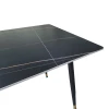 Pembe pakoworld table black marble sintered stone-black metal legs 140x80x75cm