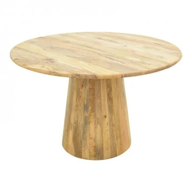 Rahma I table pakoworld solid mango wood 3cm in natural shade D120x77cm