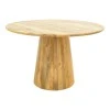 Rahma I table pakoworld solid mango wood 3cm in natural shade D120x77cm