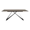 Kitcen table Sabrina pakoworld sintered stone walnut-black 180x90 x75cm