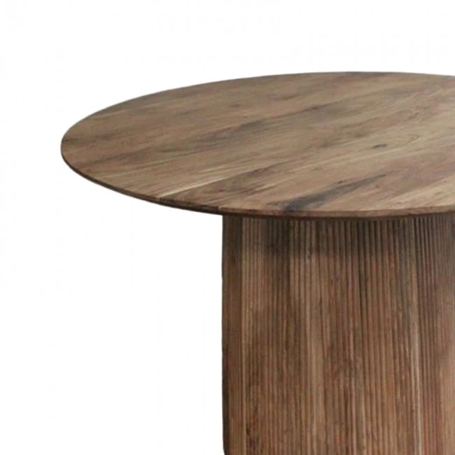 Canicule table pakoworld solid acacia wood in natural shade D120x79cm